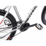 Horský bicykel ROMET RAMBLER R7.4 2024 L Strieborno-červený grafit